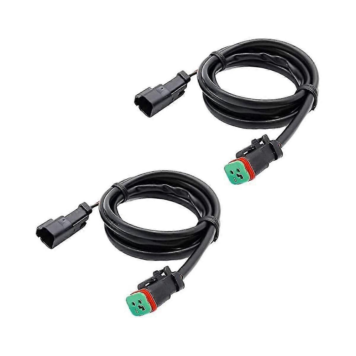 2 Lead 4 In1 Deutsch Dual Outputs Dt Dtm Female Connector Socket Adapters For Led Fog Light Led Pod