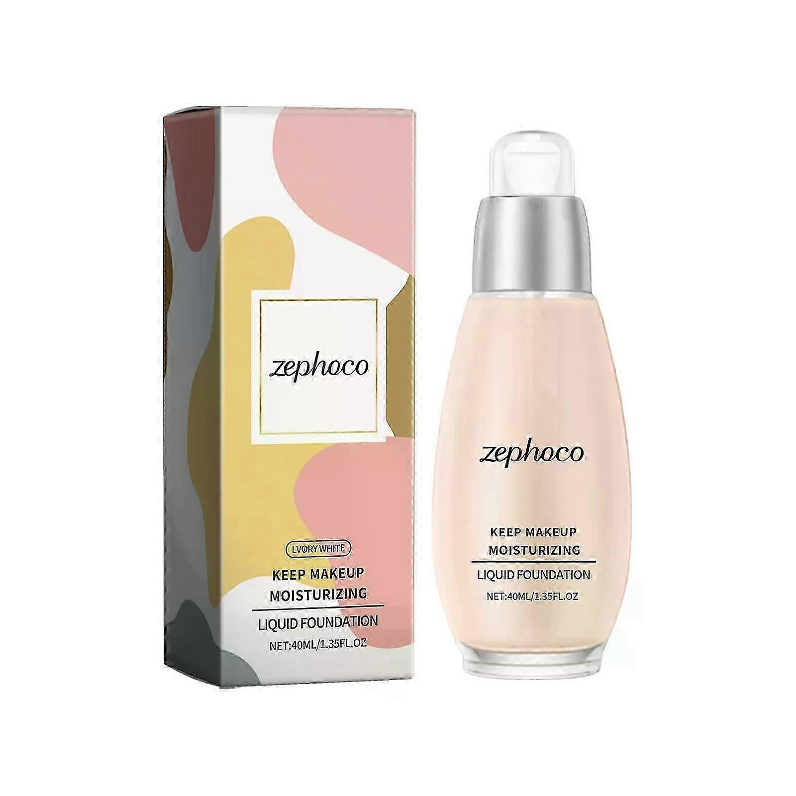 Moisturizing Liquid Foundation - 40ml/1.35fl.oz, Natural Finish, Non-Clogging & Long-Lasting Coverage with Hyaluronic Acid & Aloe Vera