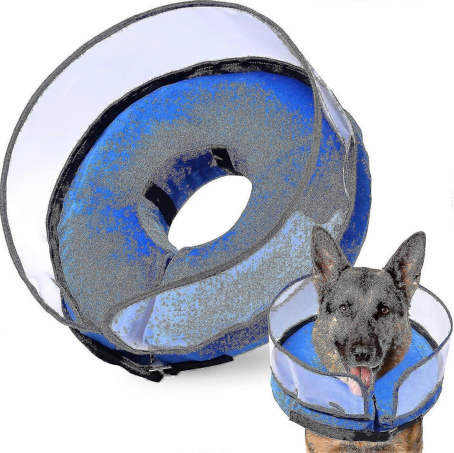 Dog Cone, Inflatable Dog Cone After Surgery For Small Medium Large Dogs, Soft Cones With Enhanced Anti-licking-YKY416