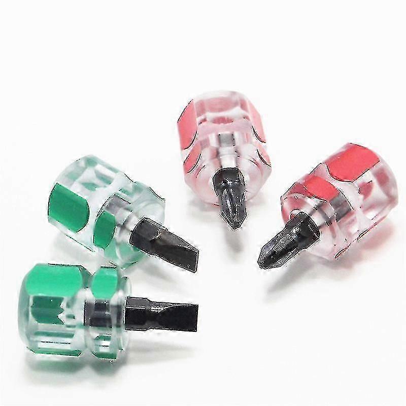 14ks Šijací stroj Mini Krátky skrutkovač Súprava nástrojov Mini Stubby Skrutkovač obsahuje štrbinový / plochý skrutkovač a krížový skrutkovač, For Di Di