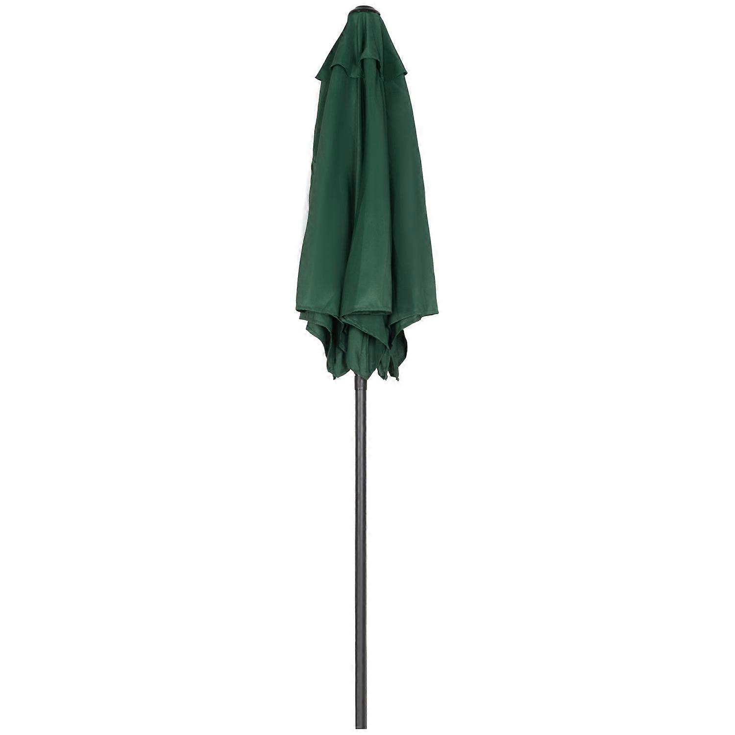 Parasol Ø196 cm, parasol with foldable function, hexagonal balcony parasol, parasol, windproof,