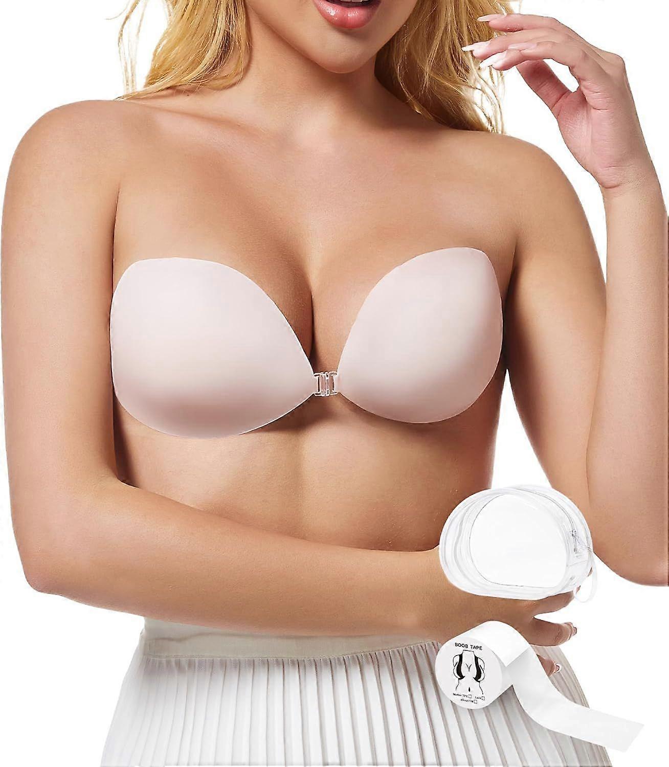 2025 Latest Model  Strapless Sticky Bra Push Up-Silicone Large Adhesive Backless