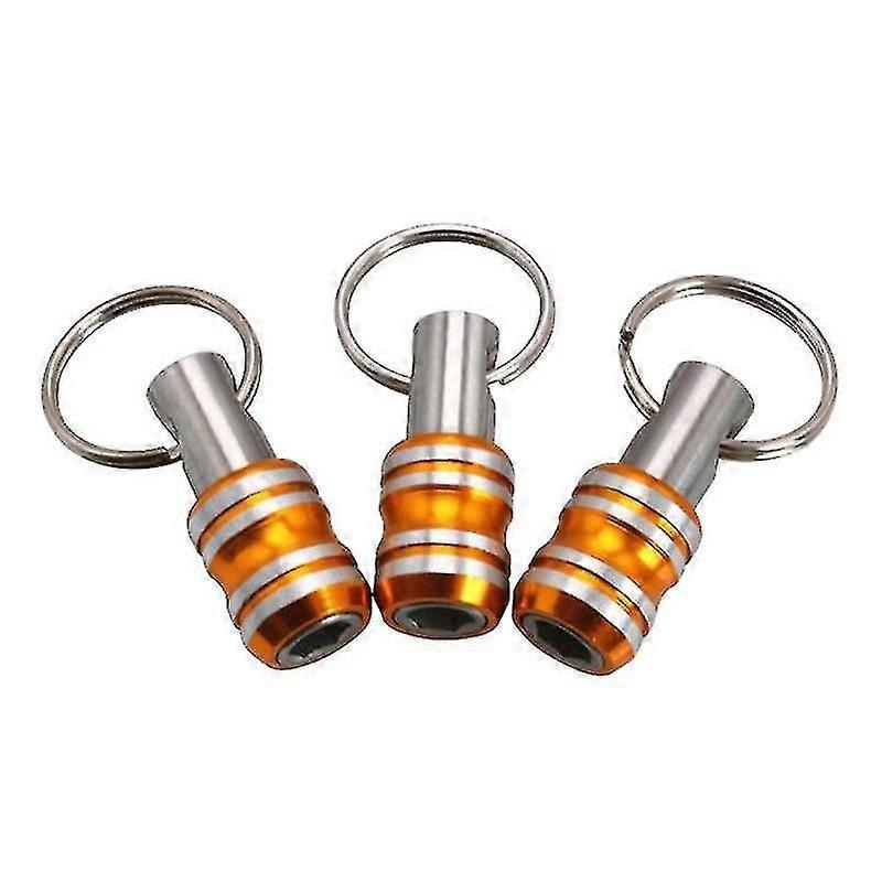 1/4inch Less Steel Socket Hexagonal Shank Se Keychain Screwdriver3pcs