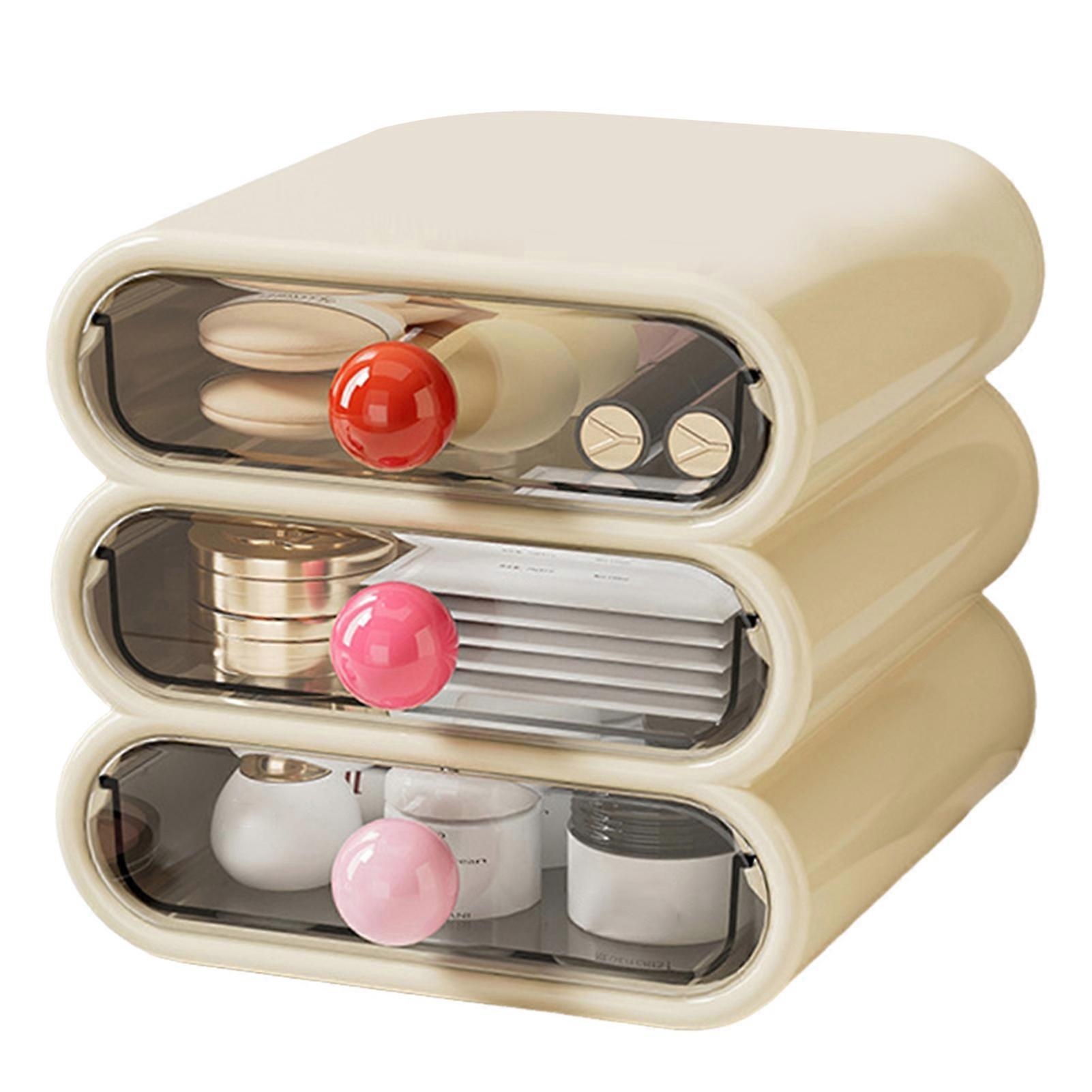 Drawer-Type Cosmetics Storage Box Hygienic Aesthetic Cosmetic Holder for Cosmetics
