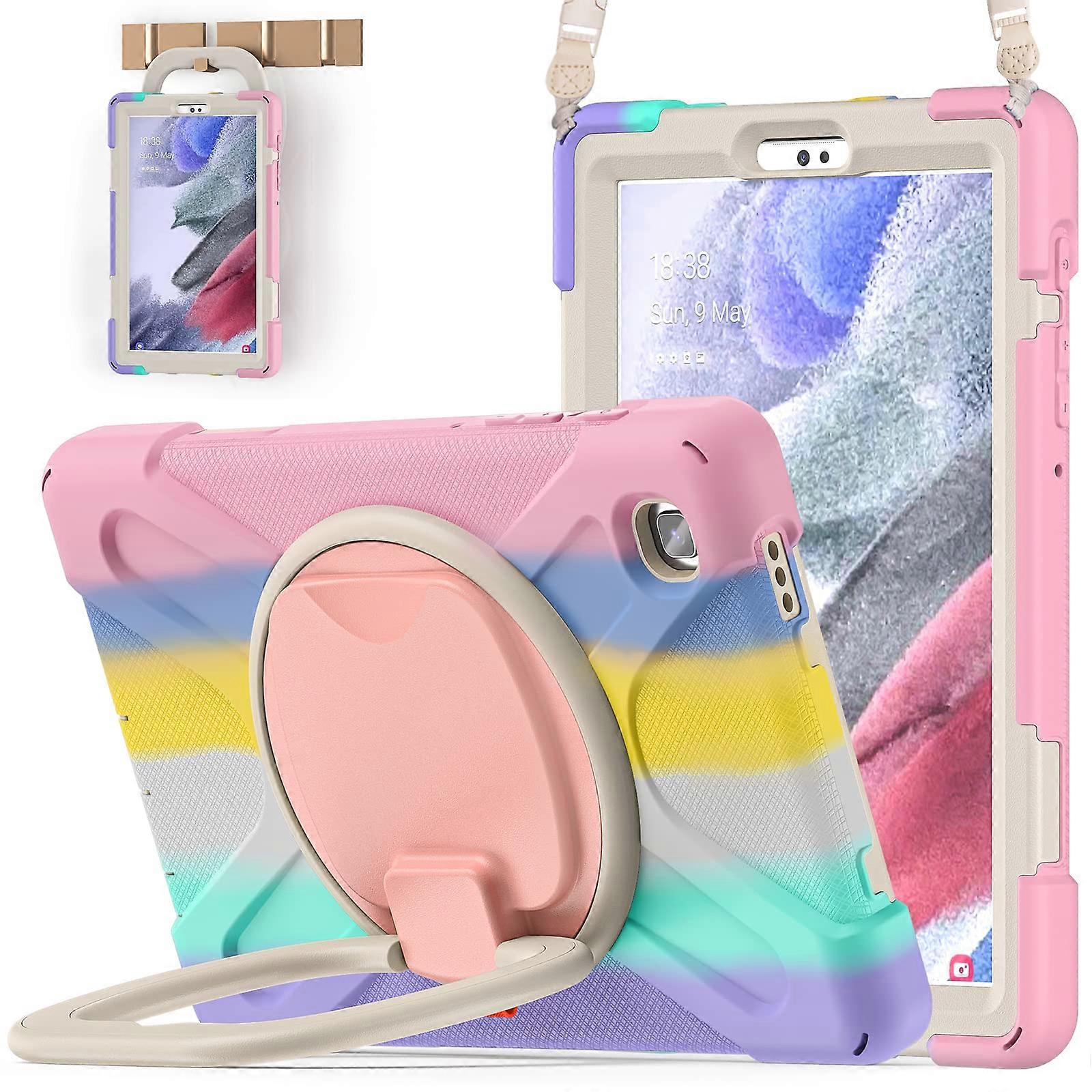 Case for Samsung Galaxy Tab A7 Lite;Galaxy Tab A7 Lite Case 8.7 inch Released( SM-T220/SM-T225) - Colourful Pink