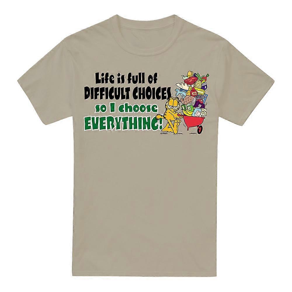 Garfield Męska koszulka Difficult Choices