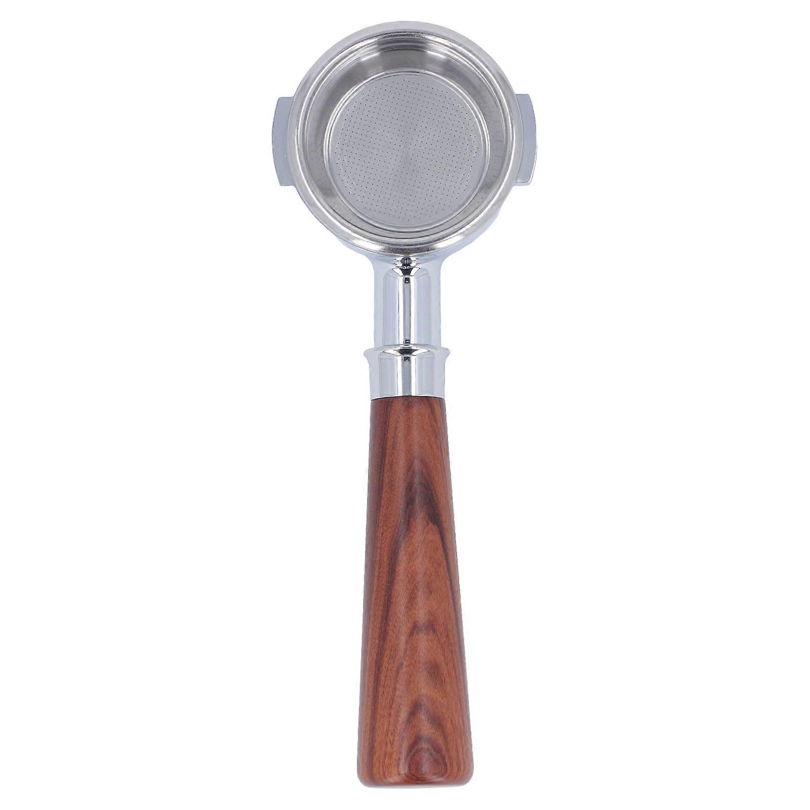 58mm Coffee Aluminum Alloy 2 Ears Bottomless Portafilter Handle with Single Layer Filter Screen
