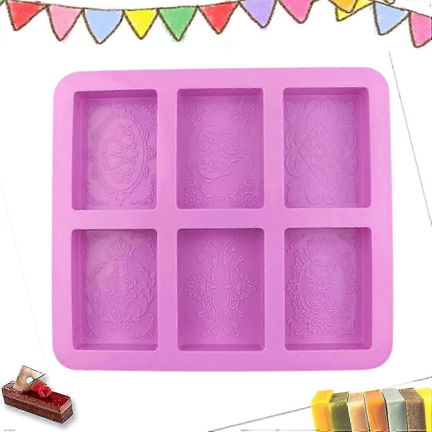 Idea Creative Silicone Soap Molds, Stylish Gift for Handmade Soaps &amp; Cakes, Unique Design Patterns for Versatile Crafting Projects