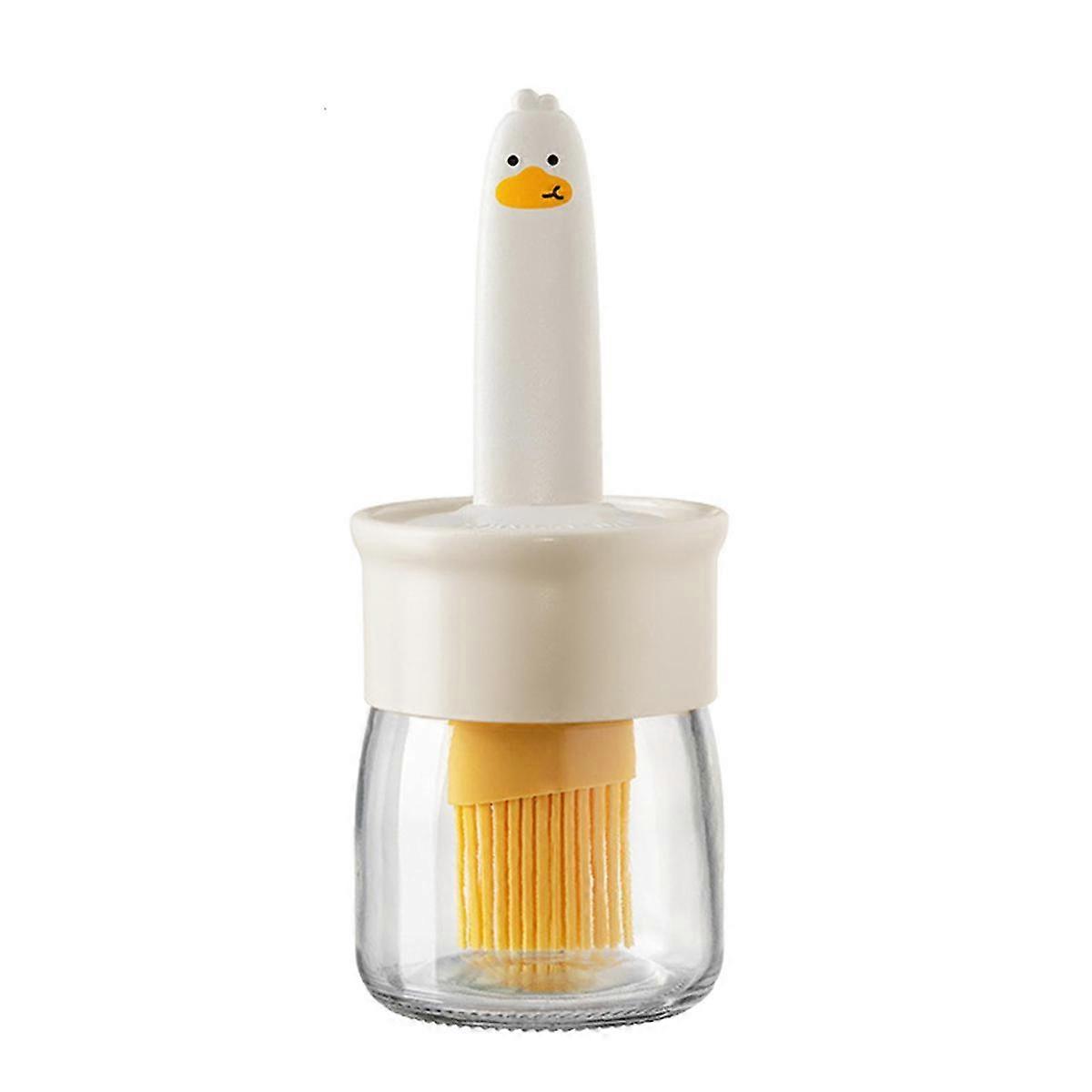Oil Dispenser with Brush Compatible BBQ Reusable Sauce Applying Brush Compatible Baking Cooking