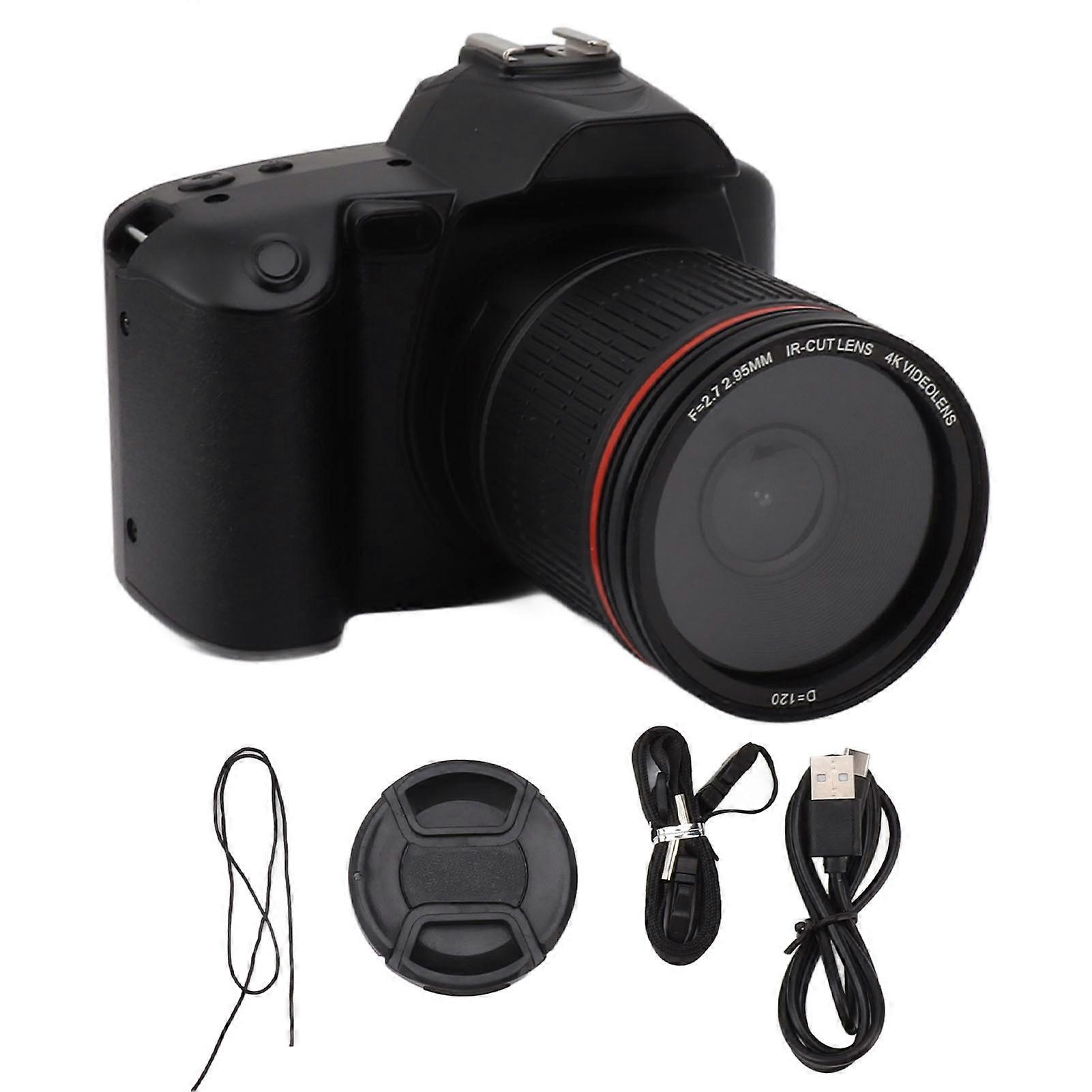 3 Inch IPS Digital Camera 4K 64MP with 16X Digital Zoom, HD Vlogging Camera for Photography and Video Recording