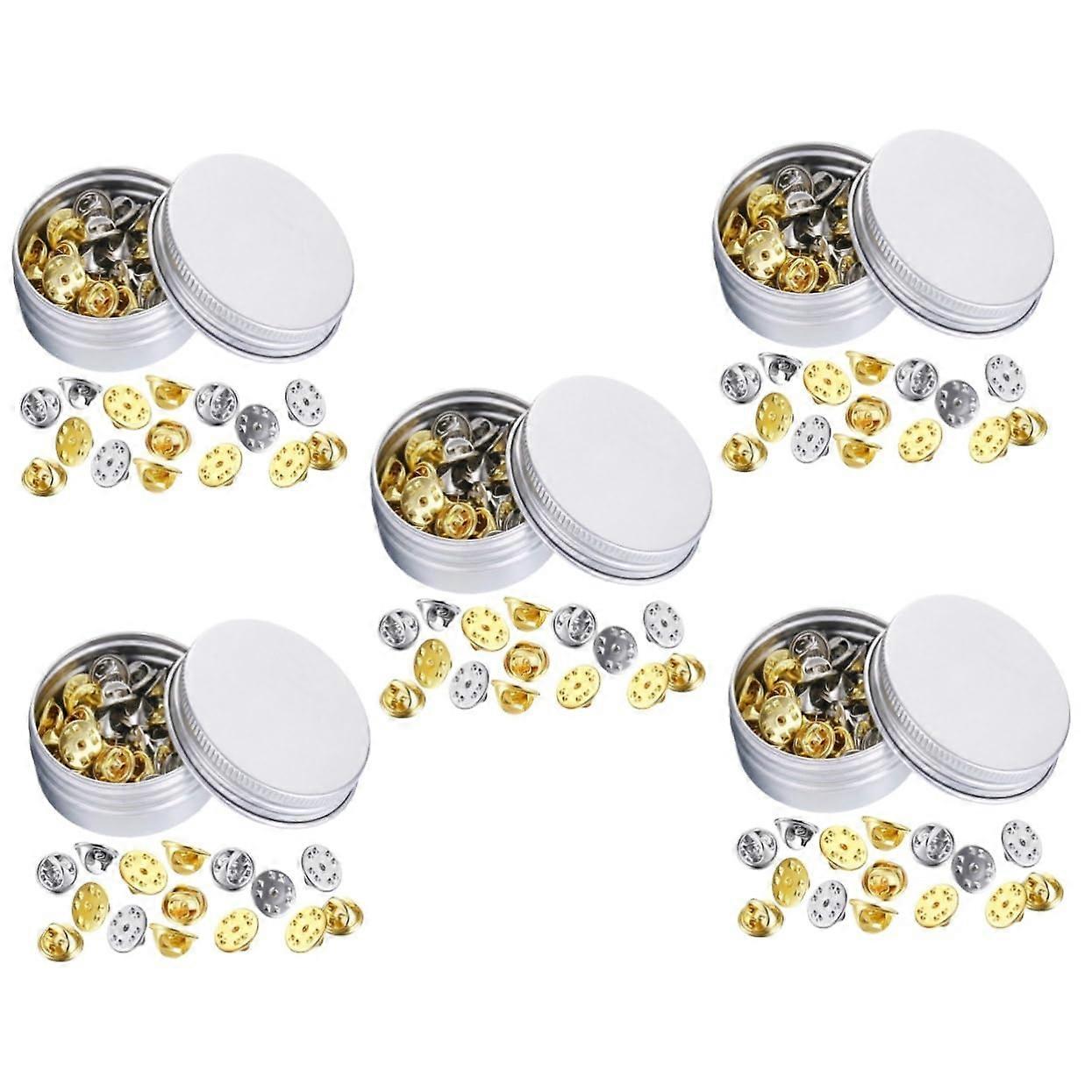 5 Boxes Pin Clutch Backing MultiFunction Pin Keeper Compact for DIY Crafts