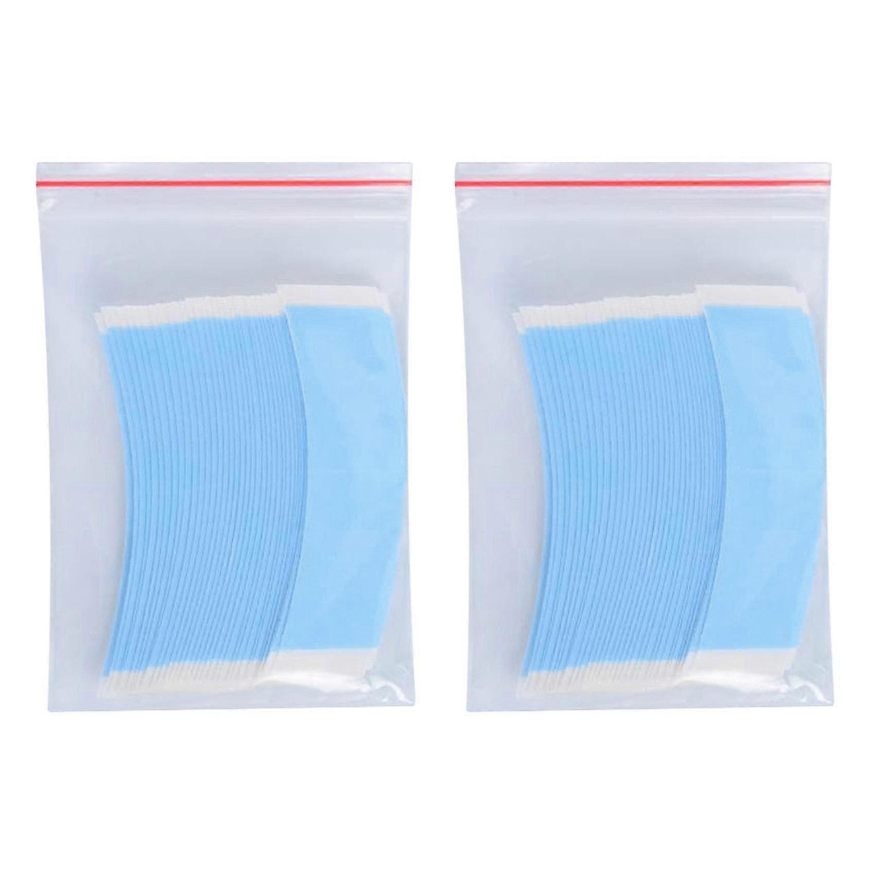 72pcs/lot Blue Strong Double Side Tape Extension Wig Tape Fixed Tape Arc Double Sided Tape For Toup