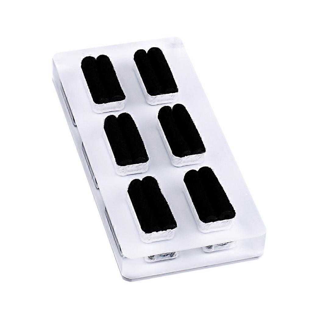 Ακρυλική βάση επίδειξης κοσμημάτων, βάση κοσμημάτων 6 ψηφίων, θήκη δαχτυλιδιών για δημιουργικά κοσμήματα, για βιτρίνες κοσμημάτων, πολύχρωμη