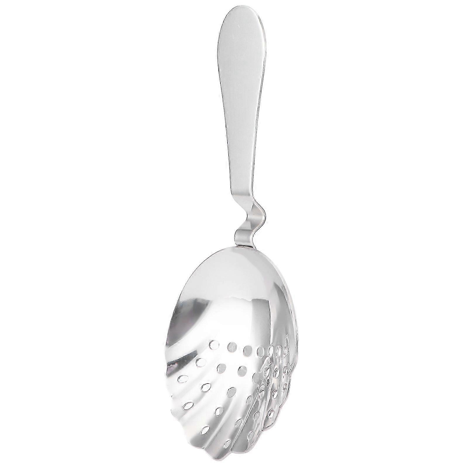 Stainless Steel Bar Strainer Ice Spoon Filter Kitchen Accessories Silver