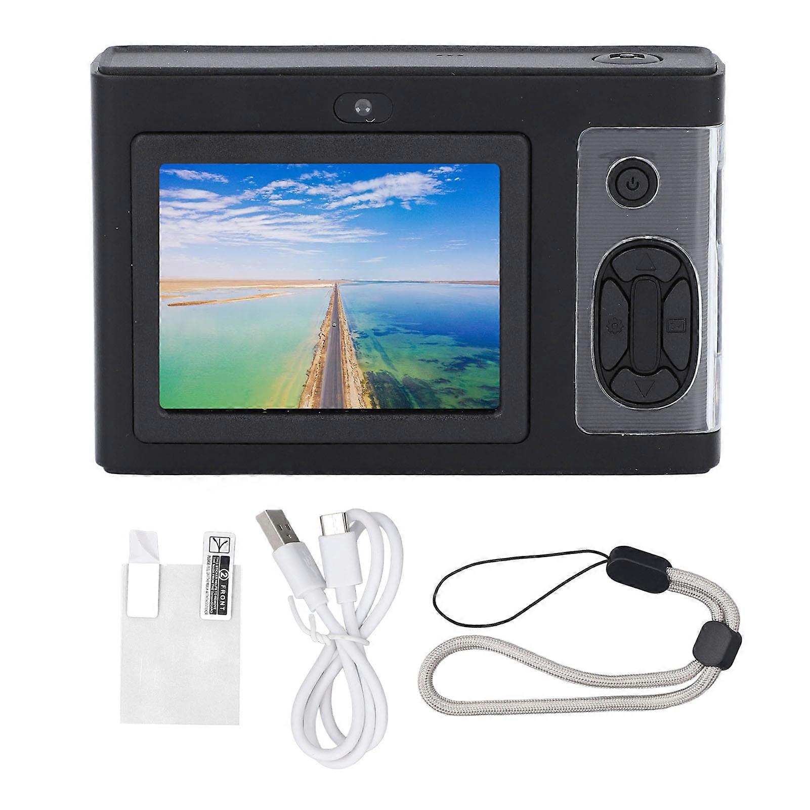 1080P HD Dual Lens Digital Camera with 4X Zoom, MP3 Player, and LED Fill Light