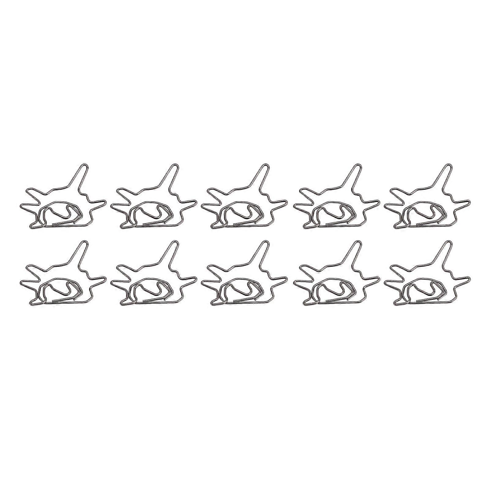 100Pcs Decorative Paper Clip Iron Wire Fancy Paperclips for Notebooks Bookmarks Clipboards Calendar Markers 