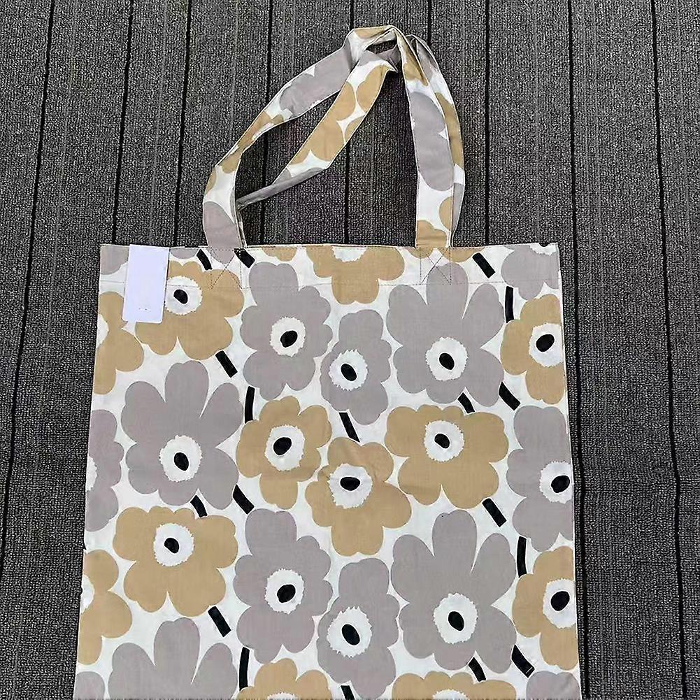 Flower Print Tote Bag Shoulder Bag Anti-theft Tote Handbag for Everyday Life