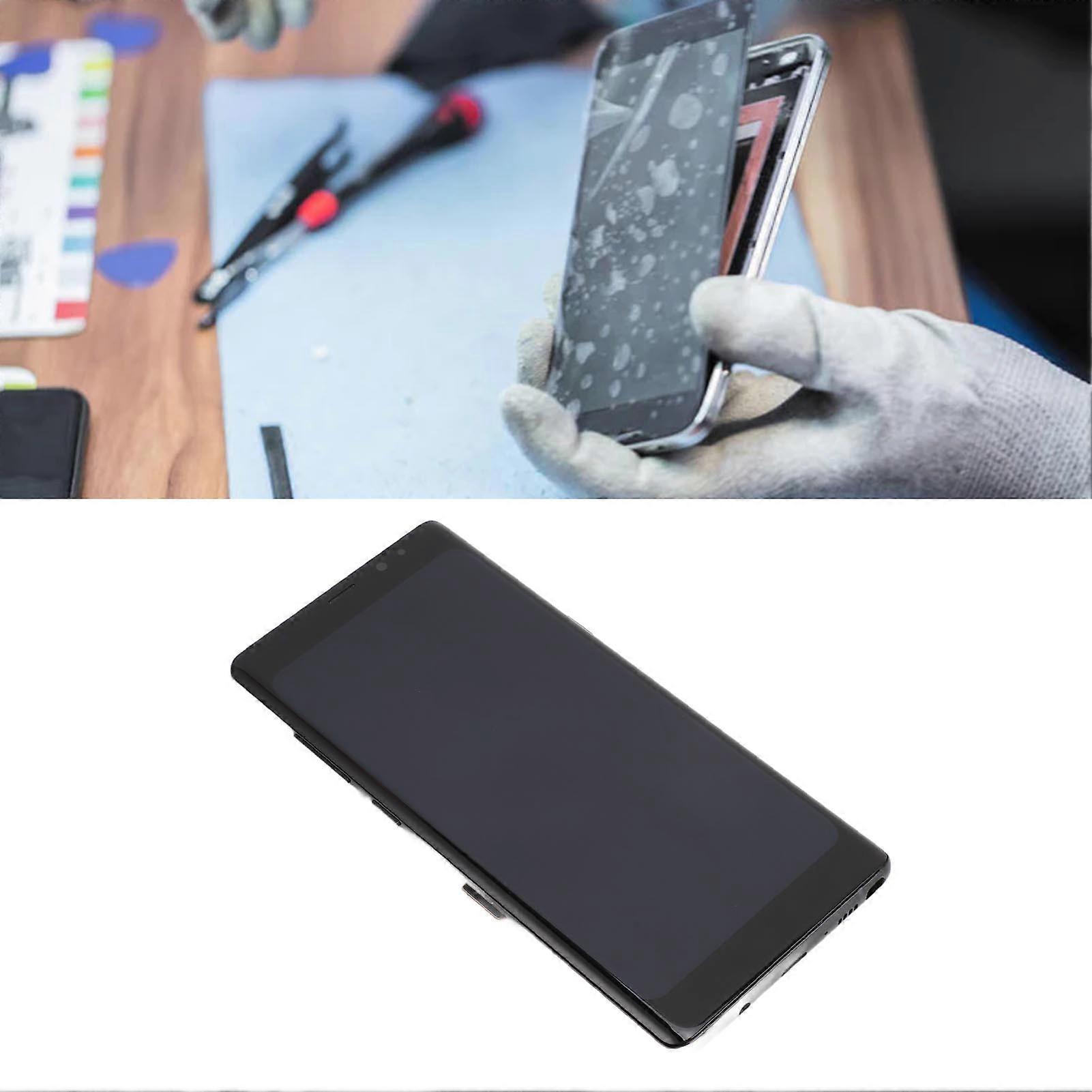 Screen Assembly with Fingerprint Repair Tools Kit Display Touch Screen Digitizer Replacement for Galaxy Note8 
