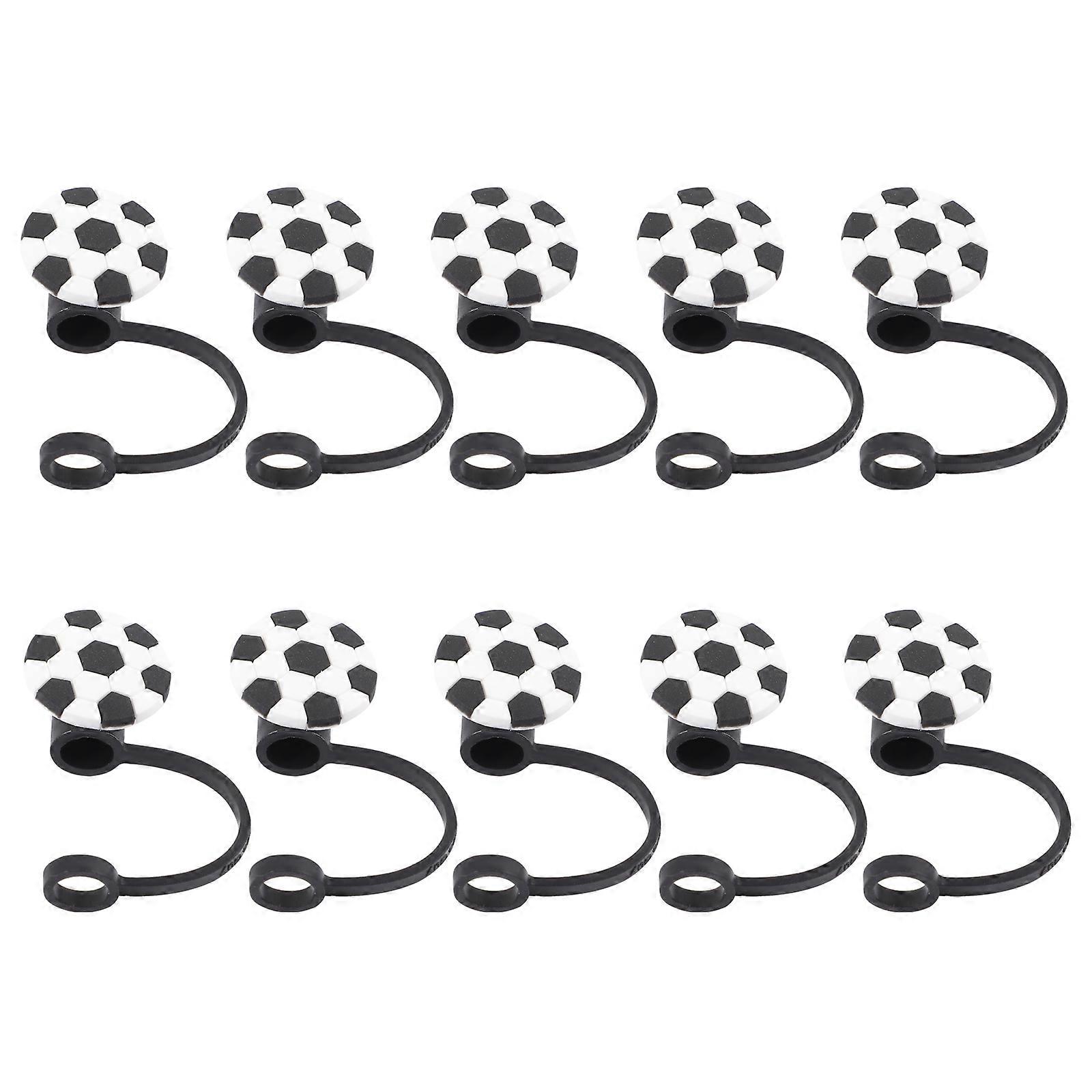 Reusable Silicone Straw Covers Airtight Leak Proof Protectors Durable & Food Safe 10pcs Set for Parties, Picnics, Outdoor Use