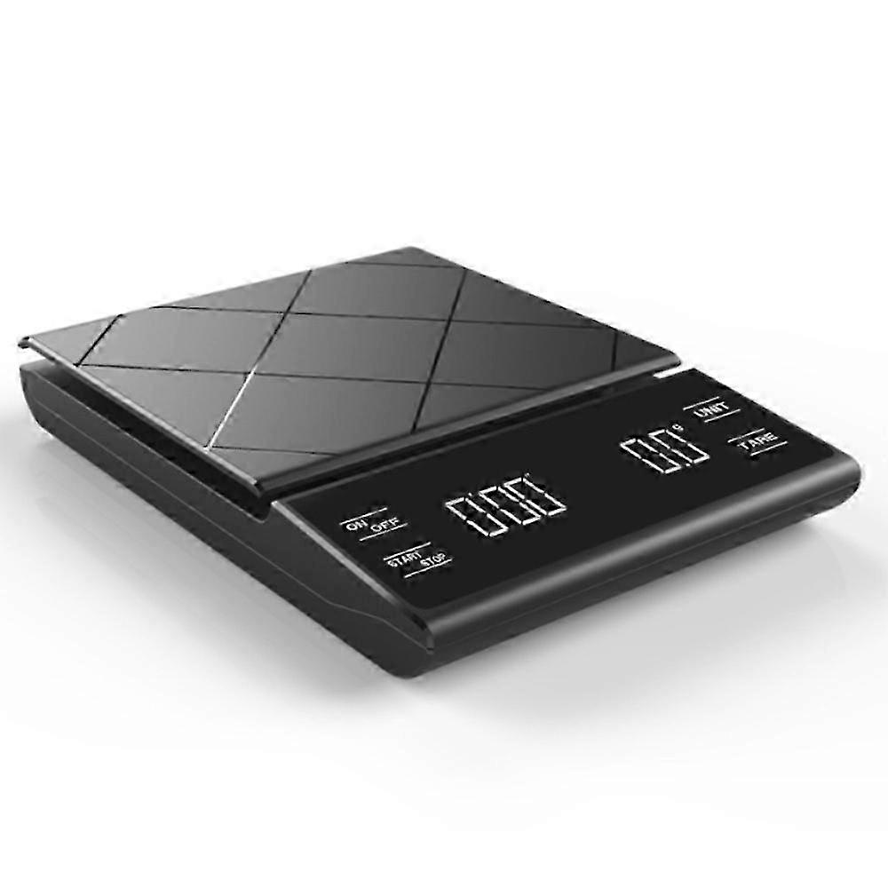 Kitchen Scale,Coffee Electronic Scale,with Timer Peeling Function,Auto Close High-Precision Sensor