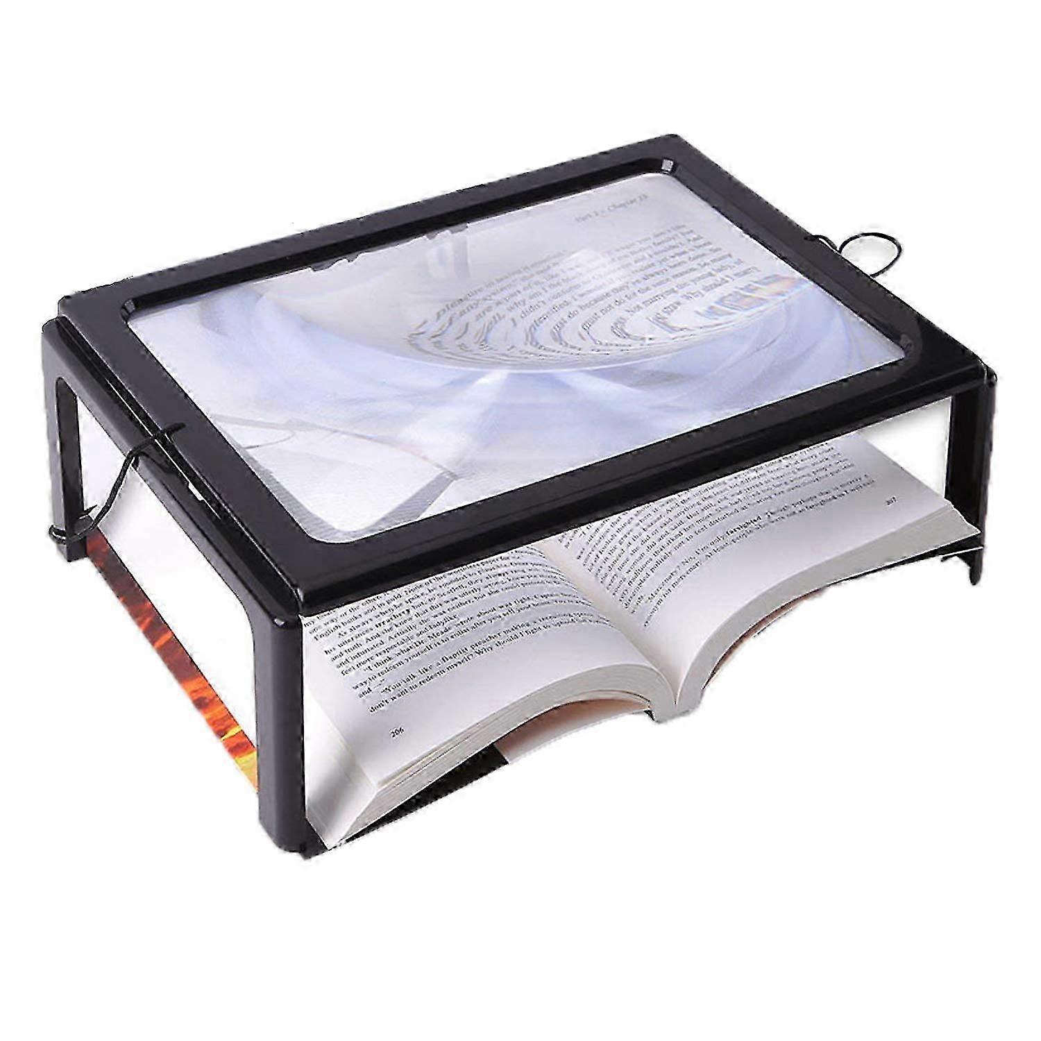 A4 Hands-Free Magnifier - Foldable Full-Page Reading Aid for Large Print