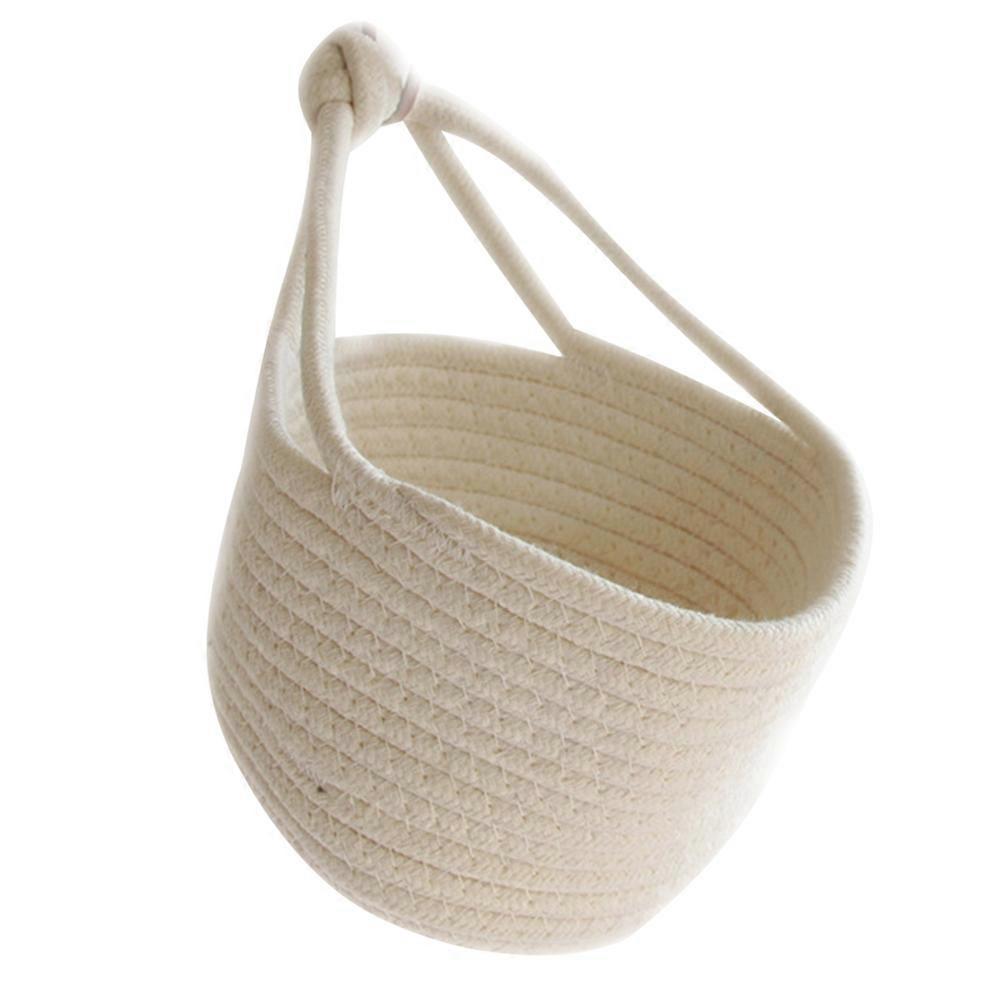 Cotton Rope Basket, Robust Construction for Various Storage Needs, Modern Style