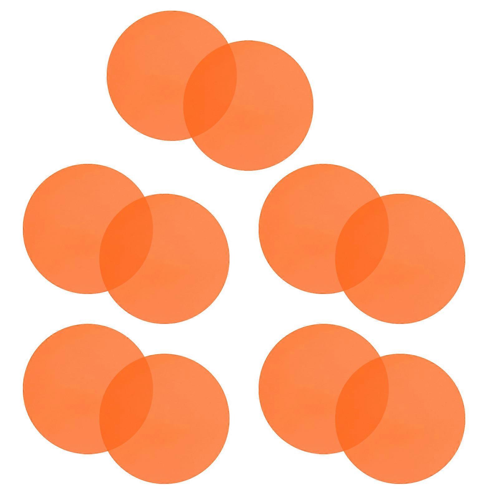 Professional Orange Round Light Filter, Ideal for Spot Lamps, Precise Cutting Technology