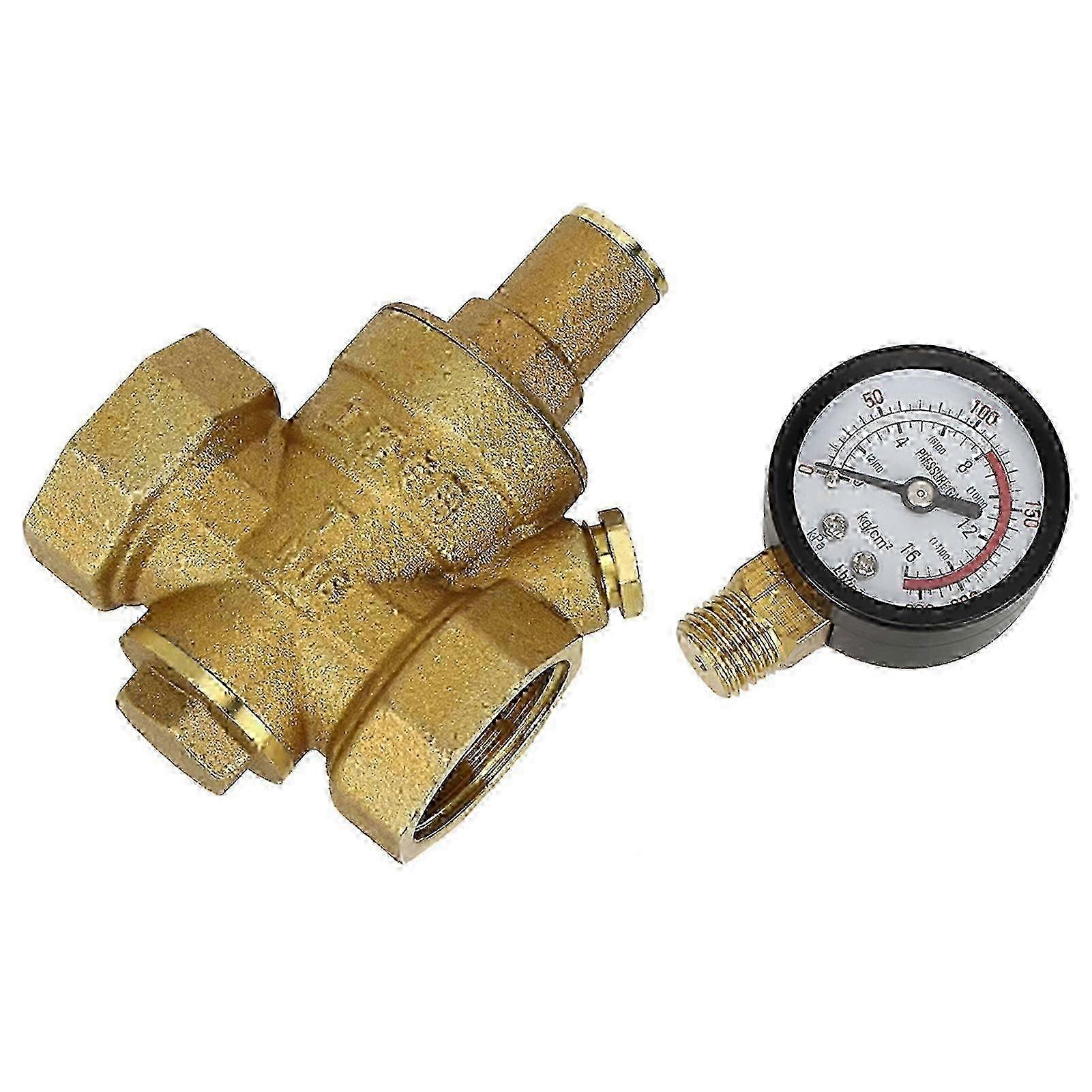 2025 Dn25 Brass Adjustable Water Pressure Reducing Regulator Reducer Gge Meter_ZKD22