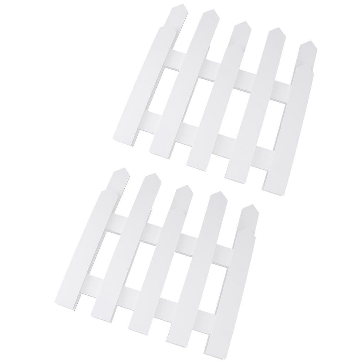 Fence Decorations Solid Log Uneven Edging Garden Use 120x30cm 1 Set