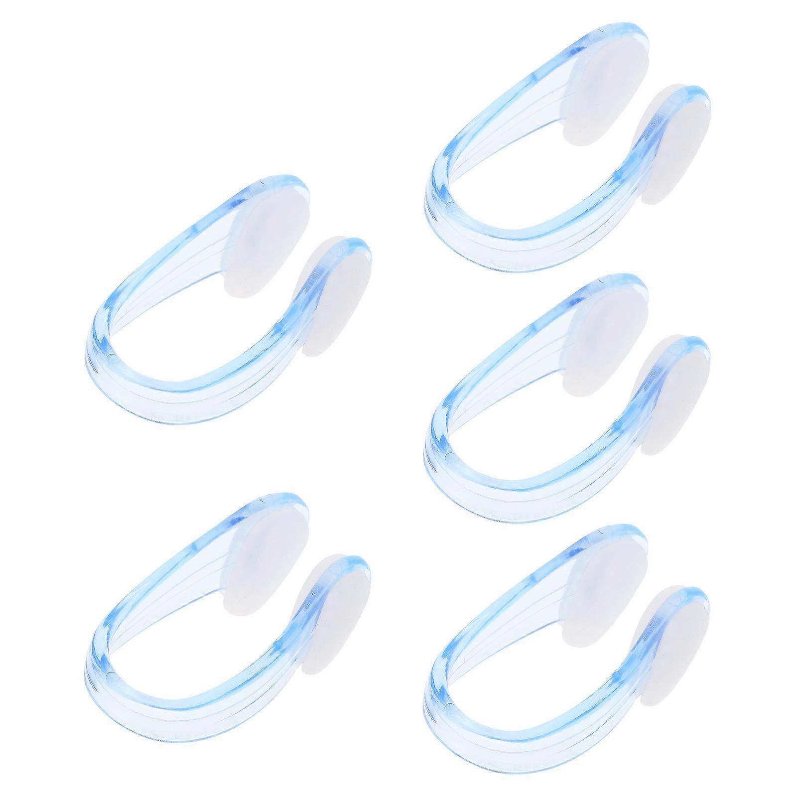 Swim Nose Clips Swimming Design White 3.50X2.00X2.00CM 5 Sets