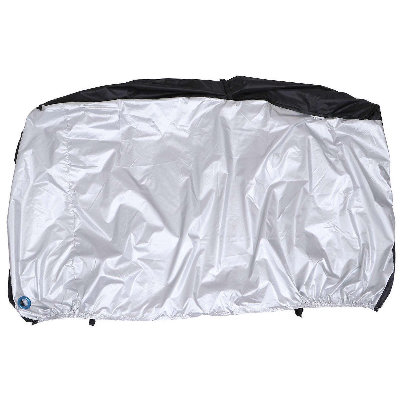 Waterproof Bicycle Cover for Cyclists Prevent Scratches Elastic Bottom with Buckle 200X75CM Black 1Set