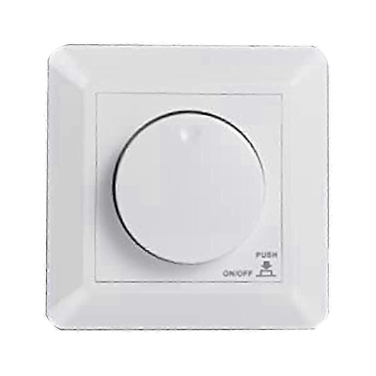 LED Dimmer Switch, Flush-Mounted Dimmer for Dimmable LED and Halogen, 5-300 W Dimmer Switch LED, Phase Control Dimmer