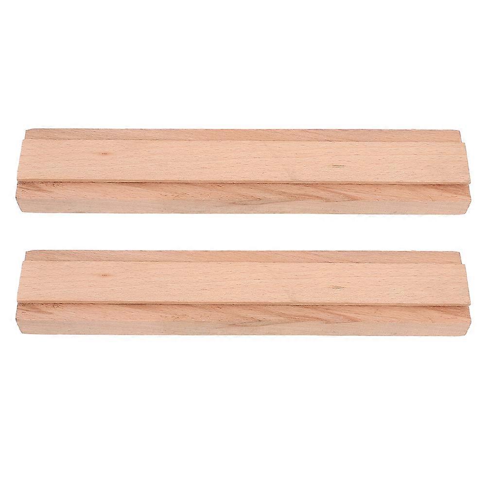 Furniture Drawer Slides Solid Wood For Kitchen Bedroom Homeowners Easy Installation Light Yellow 30.00X4.70X1.60CM 2Pcs