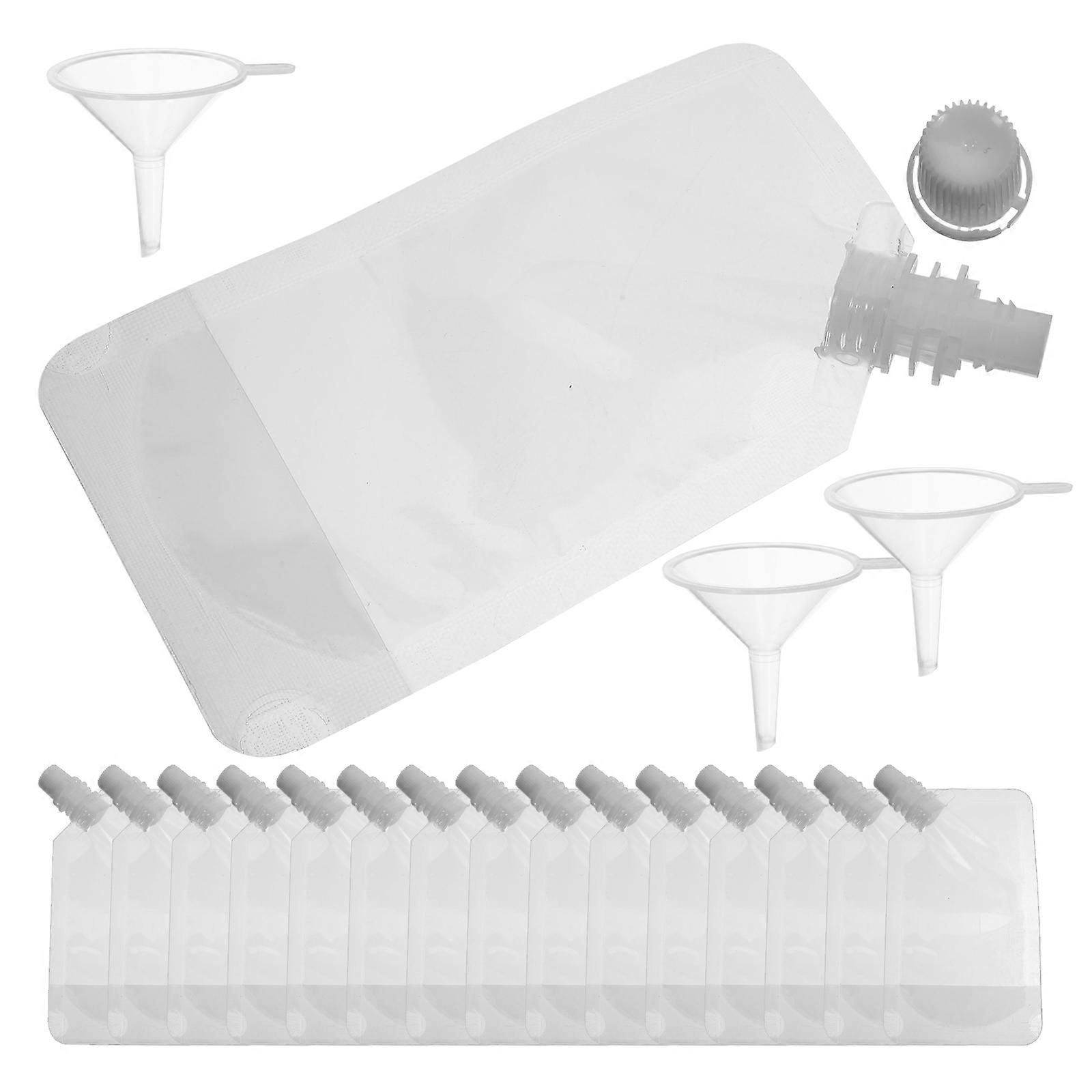 Plastic Liquid Pouches Beverage Pouches Fishing Portable Sealing 1 Set