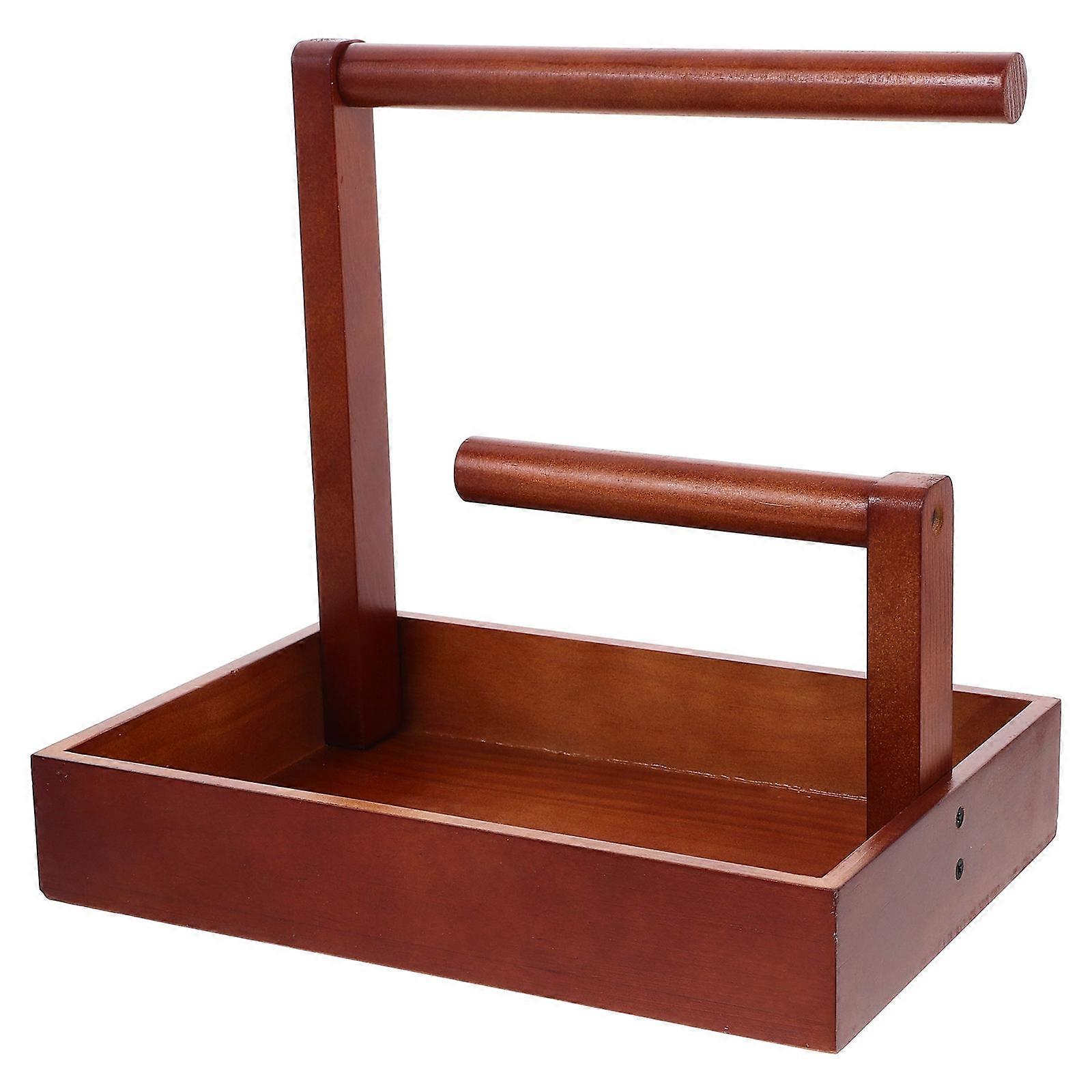 Display Organizer Solid Wood Bracelet Display Stand Rustic Style For Home Use 1Pack