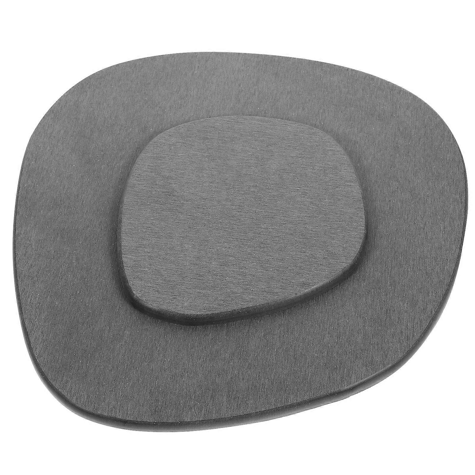 Flower Pot Drip Trays Soil Overflow Prevention Planter Drainage Tray Grey Color Round Shape Gardeners Use 2Pcs