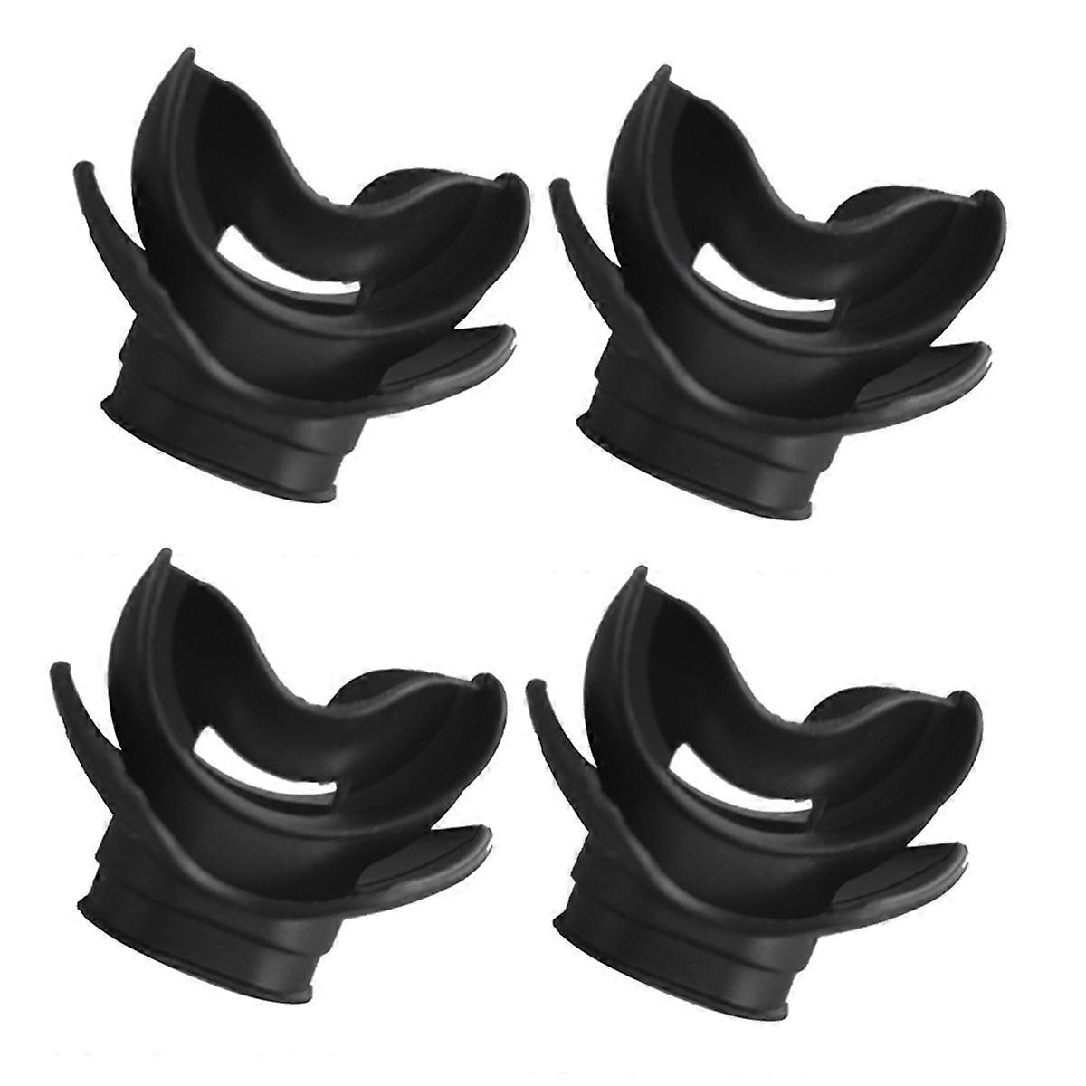 Moldable Silicone Diving Bite Mouthpiece Regulator Black