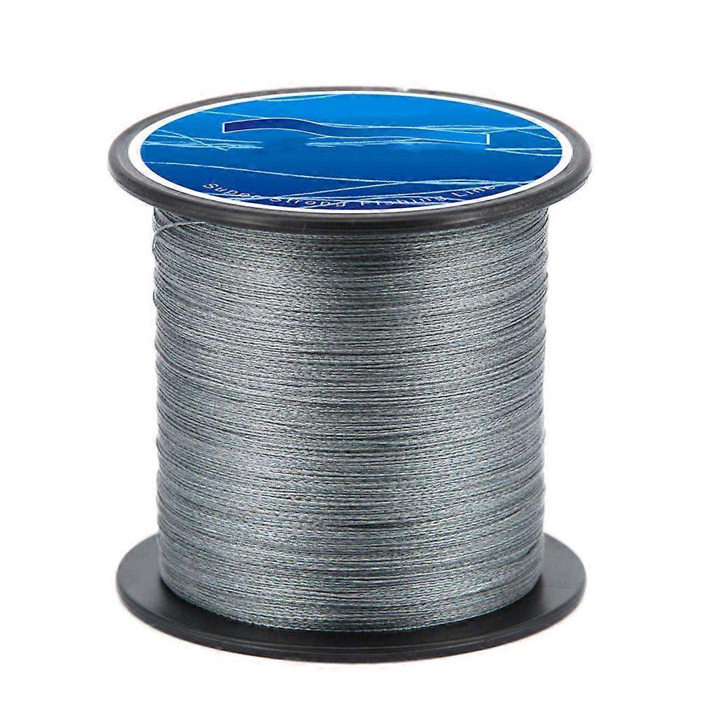 Braided Fishing Line Super Strong Solid Color Pe Material Grey 300m Durable For Fishing Activity 1Pcs