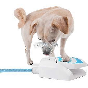 Dog Water Fountain, Dog Sprinkler Paw Activated, Outdoor Water Fountain For Dog Drinking, Step On Pet Water Dispenser