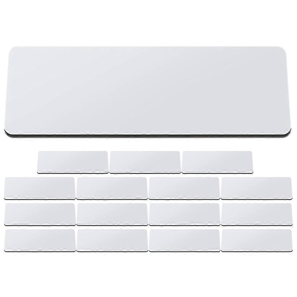Engravable Blanks Blank Name Tags For Workers Identification Badges Diy 16Pcs