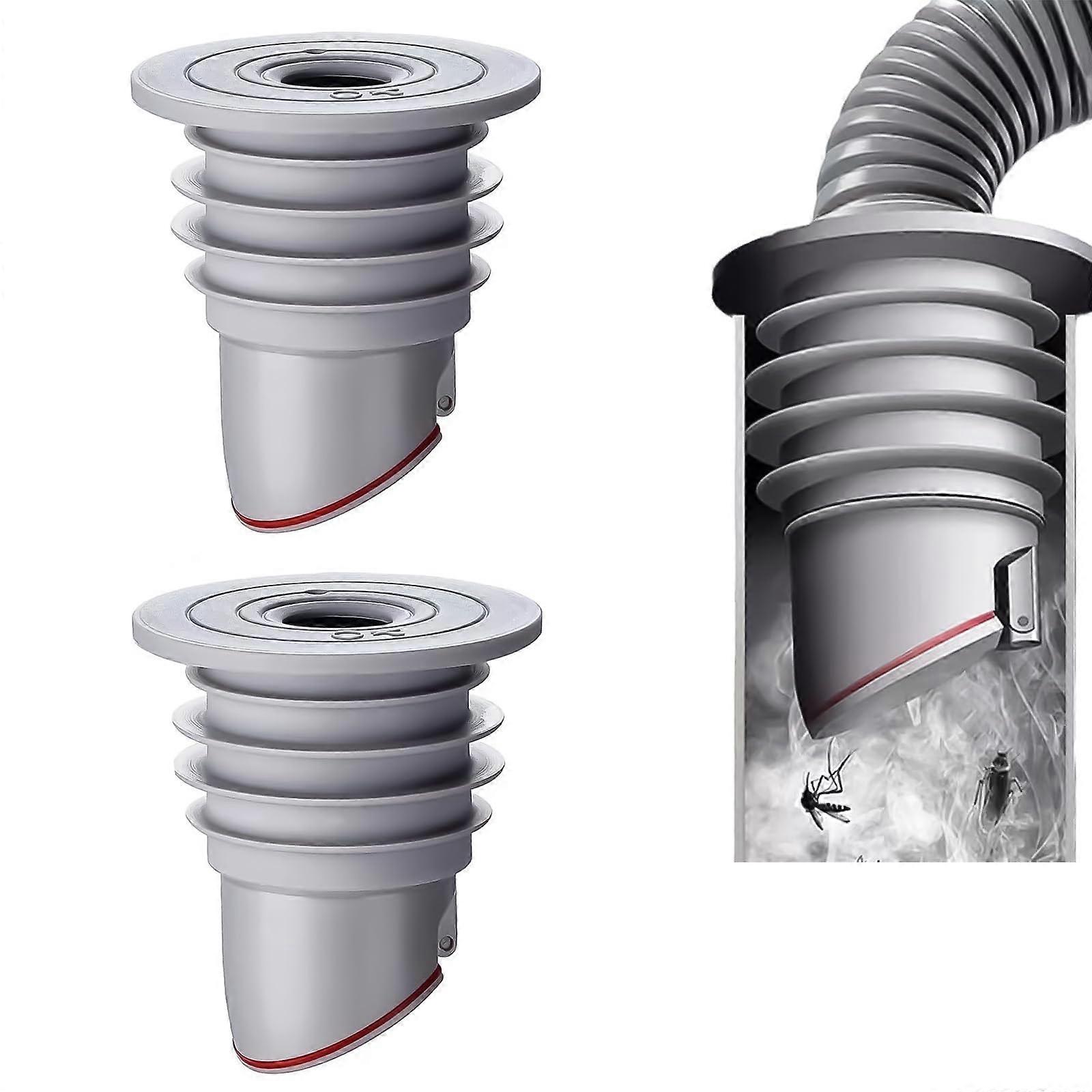 45-50 mm Washing Machine Drain Adapter 2-Pack for Hose Connection, Sink, Mop, and Pool Drain Compatibility