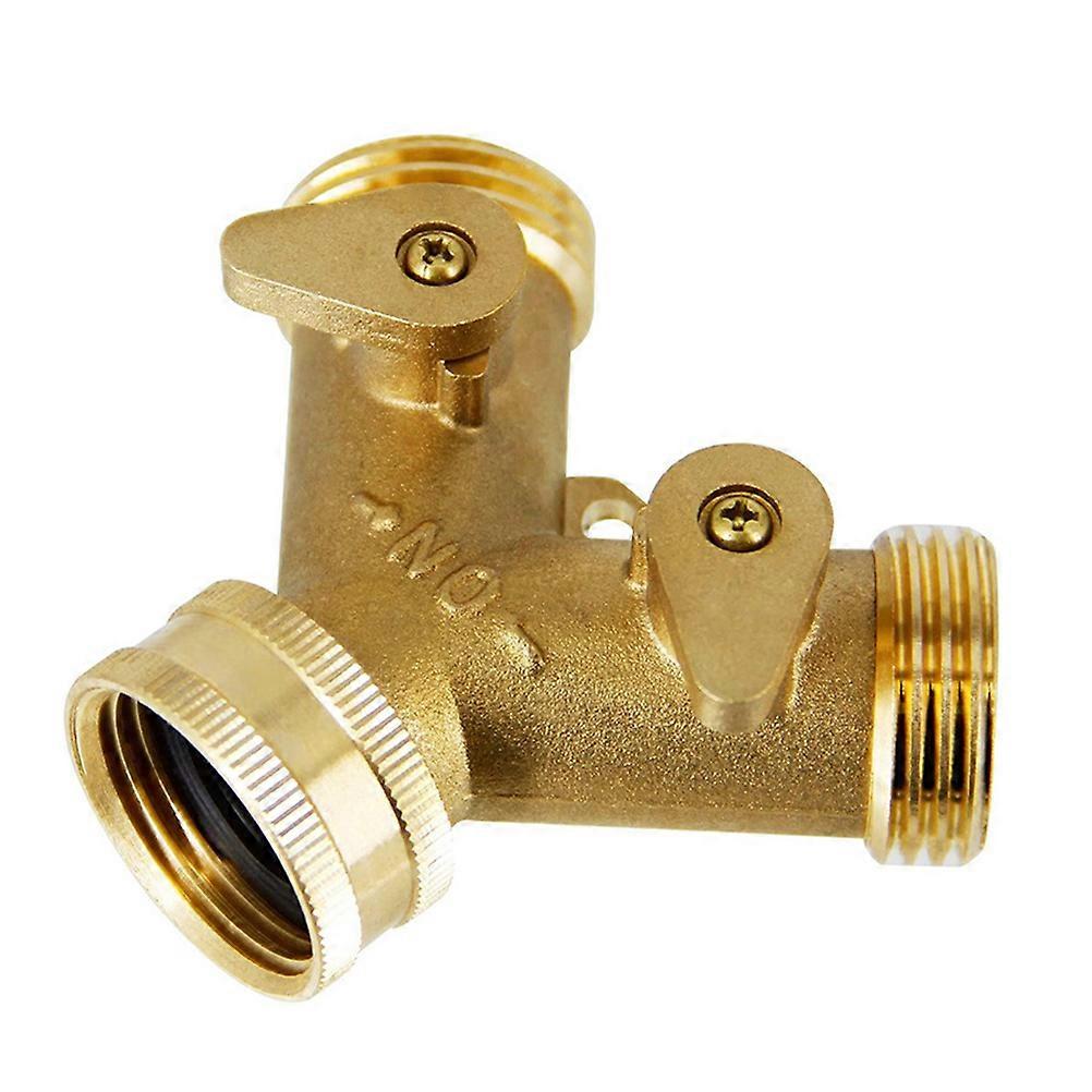 Way Type Ball Valve for Garden Hose Shut Off Connector and Leakage Hose Pipe Joiner – 1 Piece Practical Garden Faucet to Two Way Converter