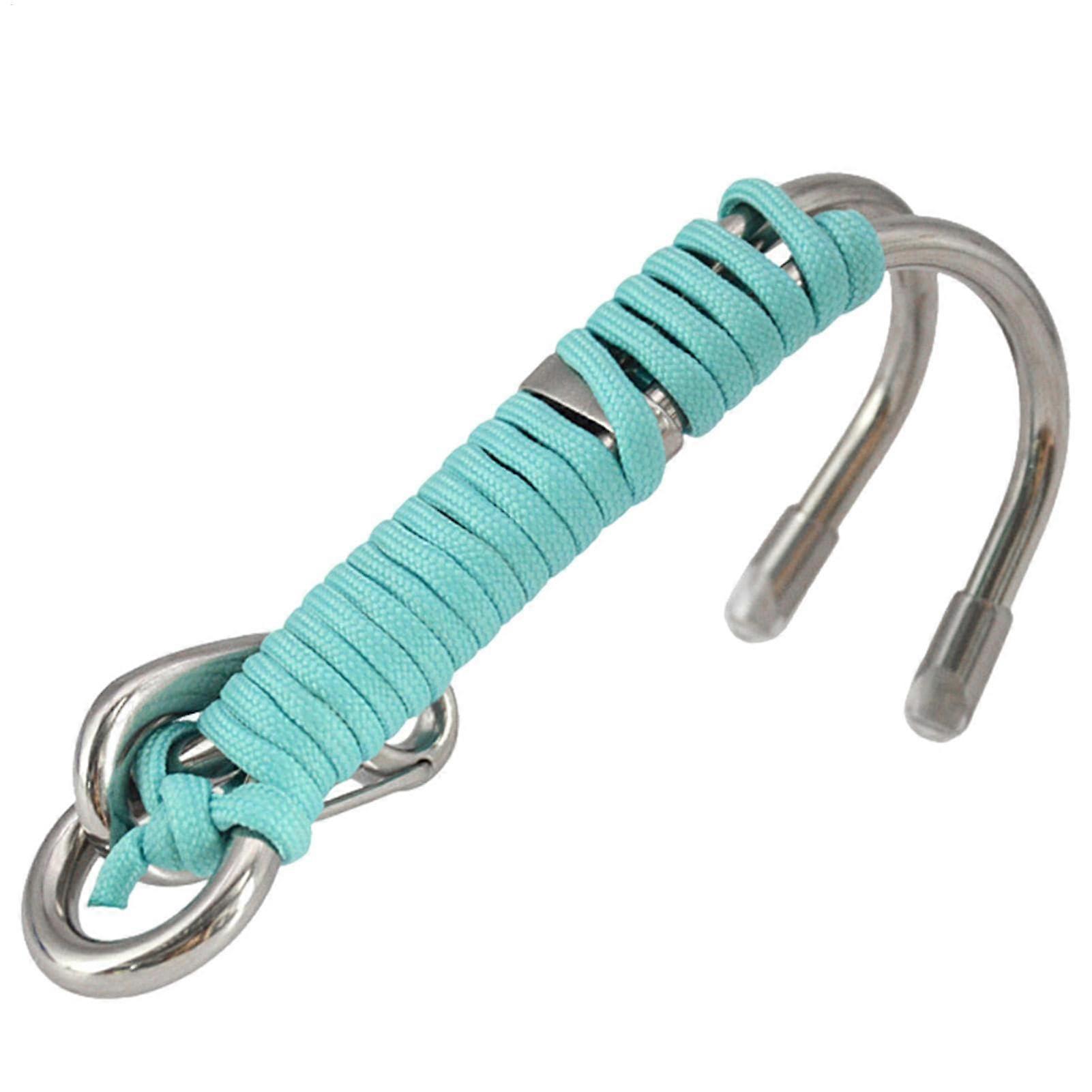 Scuba Diving Reef Hooks, Stainless Steel Safety Hooks with Reliable Safety Rope for Underwater Photography and Exploration