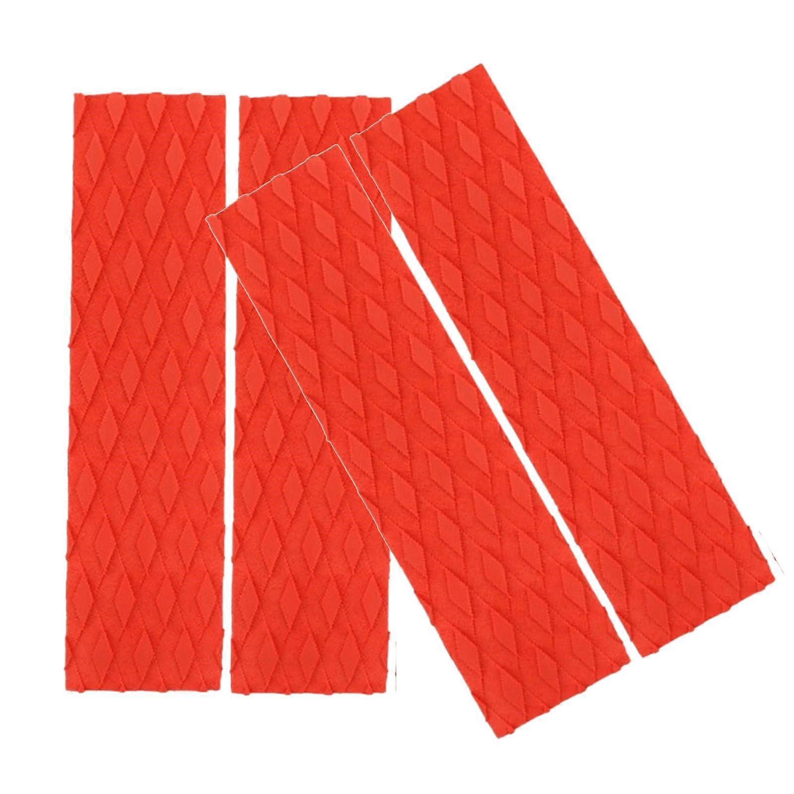 4pcs Front Traction Pads Surfing Skimboard Deck Traction Pads AntiSlip Front Tail Pads Surfboard Deck Front Traction Pads AA