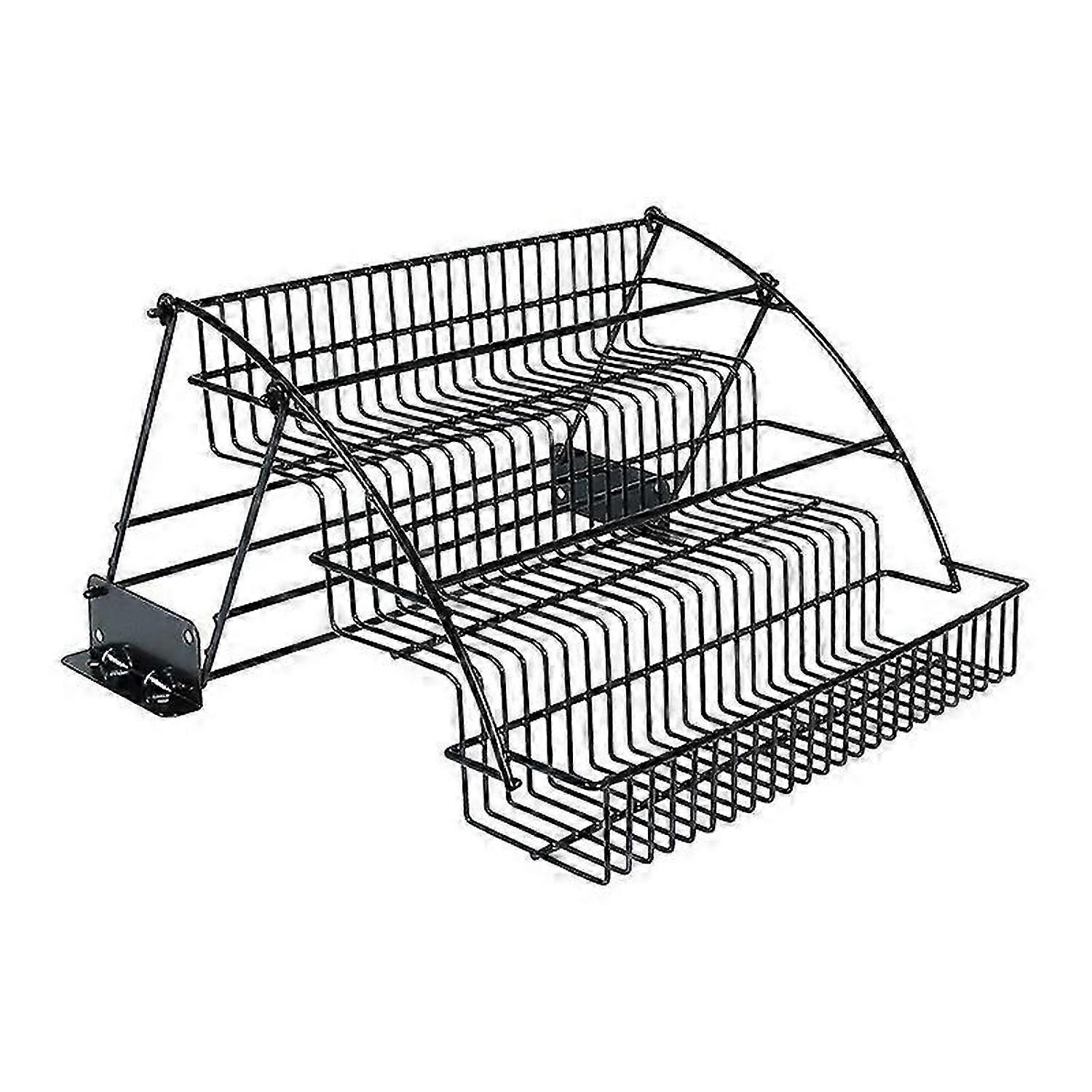 Metal 3-Tier Pull Down Spice Rack - Easy Reach Retractable Large Capacity Kitchen Storage Shelf Orga