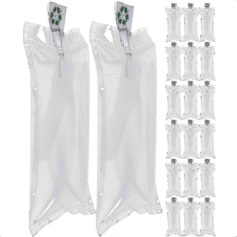 100 قطعة أكياس التعبئة واضحة الهواء فقاعة وسادة نفخ أكياس التعبئة والتغليف نفخ الهواء وسادة الهواء وسادة حقيبة