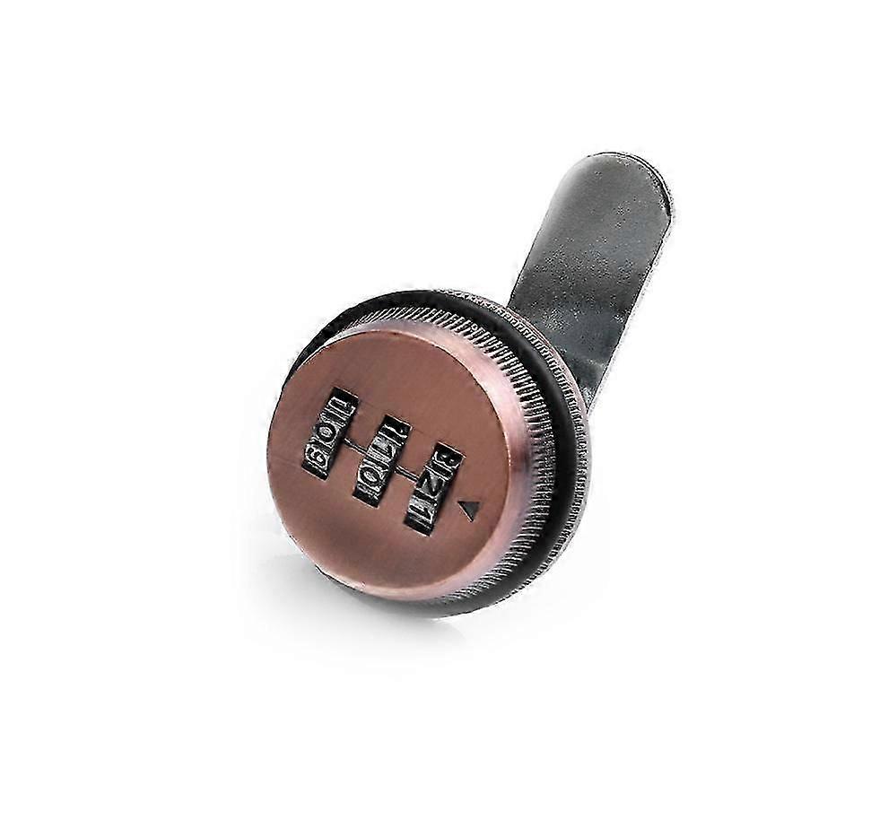 30mm Cupboard Drawer Code Combination Lock Keyless Mailbox Antique Red