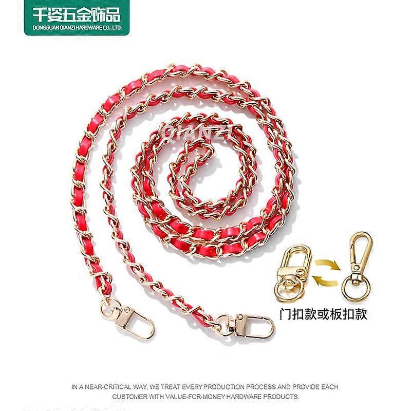 Crossbody Purse Strap Replacement: Handbag Extension Chain With Metal Buckle - 120cm Shoulder Bag Metal Chain For Diy Wallet And Purse