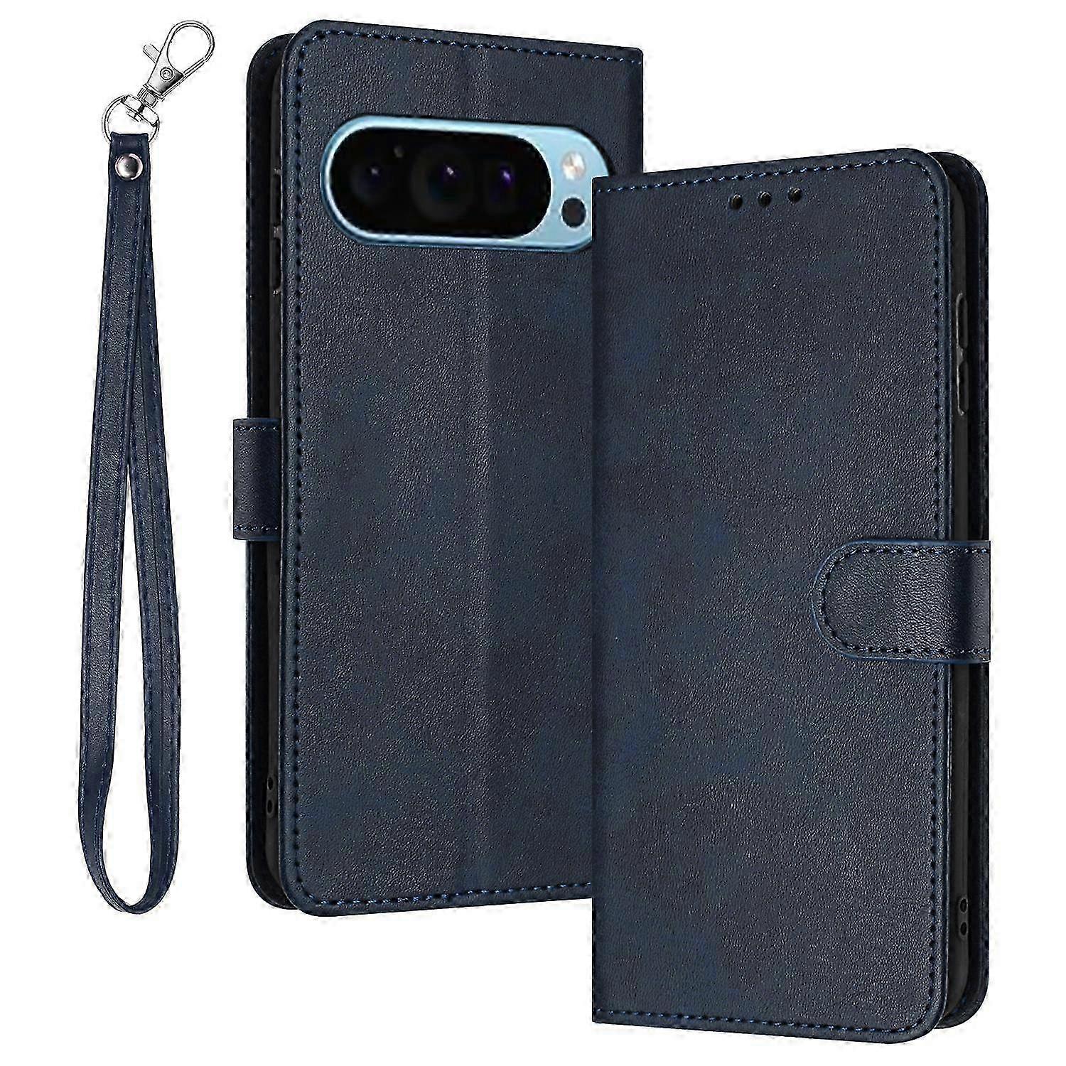 Impact Resistant Case with Strap Design for Compatible Brand Calf Texture Phone Cover