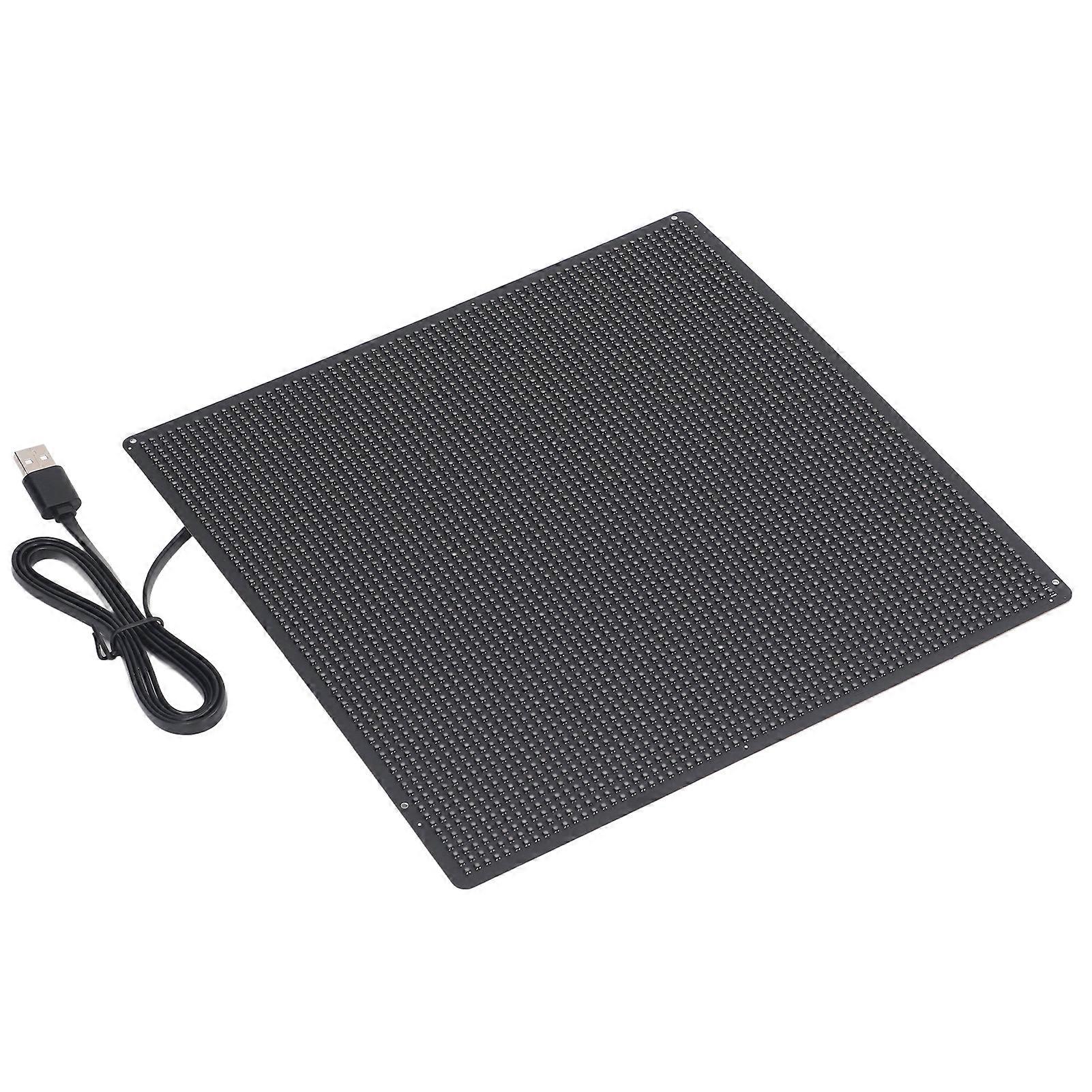 LED Advertising Sign Wireless Transmission Programmable Scrolling Panel 64x64 Resolution 5V USB Powered 